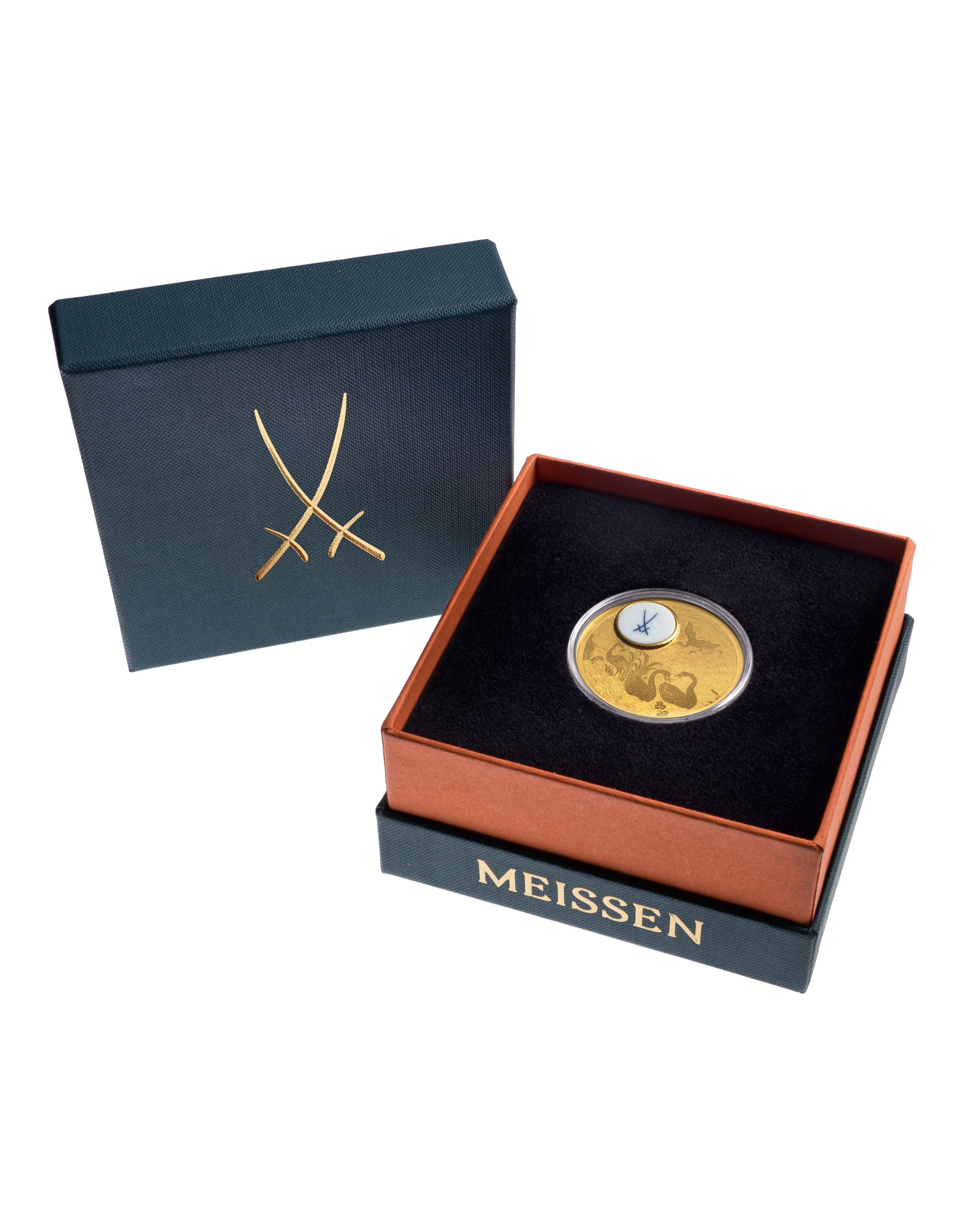 Münze Schwan Service 9999 Gold 1 Unze