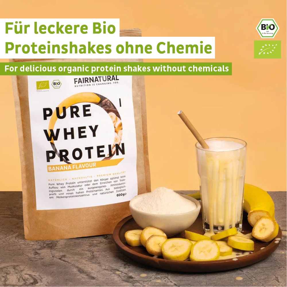 Bio Whey Protein Pulver Banane