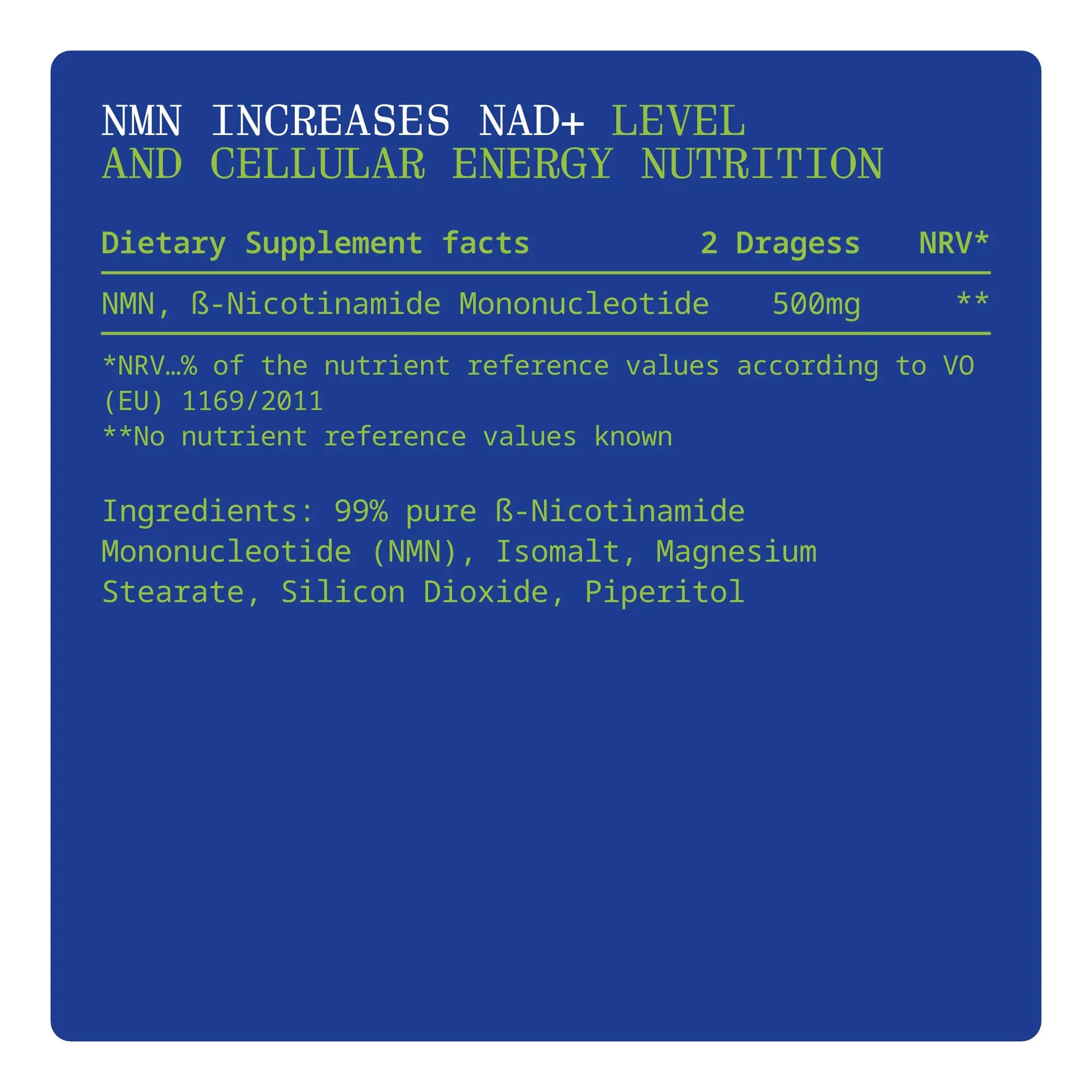 NMN Supplement – NAD+ Support Dragees by Dr. Noel