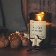 Wintermärchen – Duftkerze aus Sojawachs mit winterlichen ätherischen Ölen für magische Momente