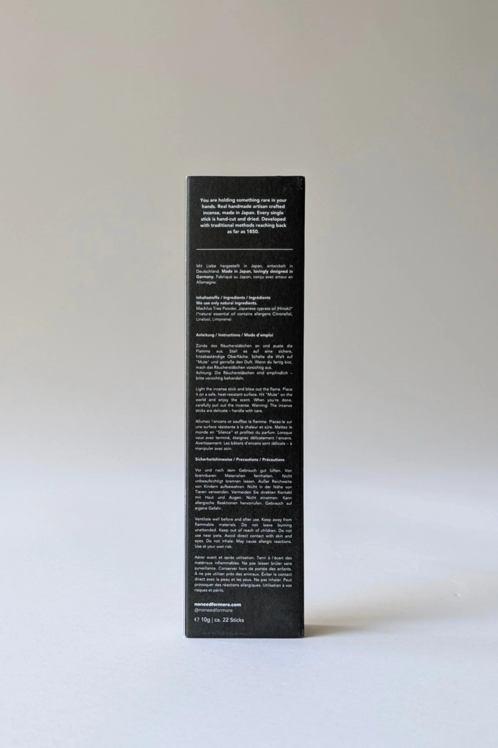 no need for more - Natürliche Räucherstäbchen - ""Forest Walk" - Tanne, Hinoki Zypresse