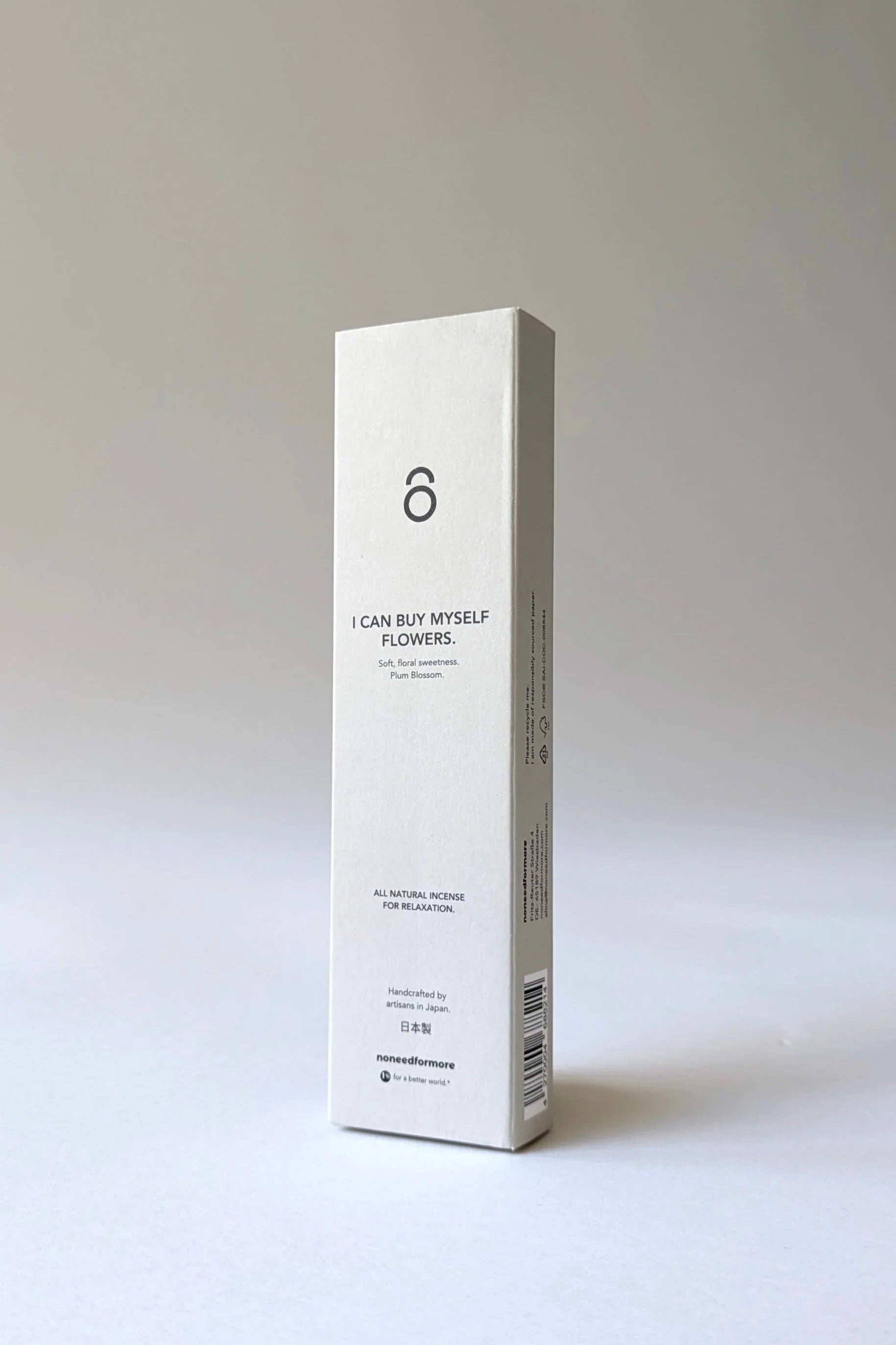 no need for more - Natürliche Räucherstäbchen - "I Can Buy Myself Flowers" - Pflaumenblüten