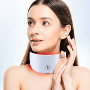 Chargeable 7 Color LED facial & neck light therapy mask anti lifting & whitening