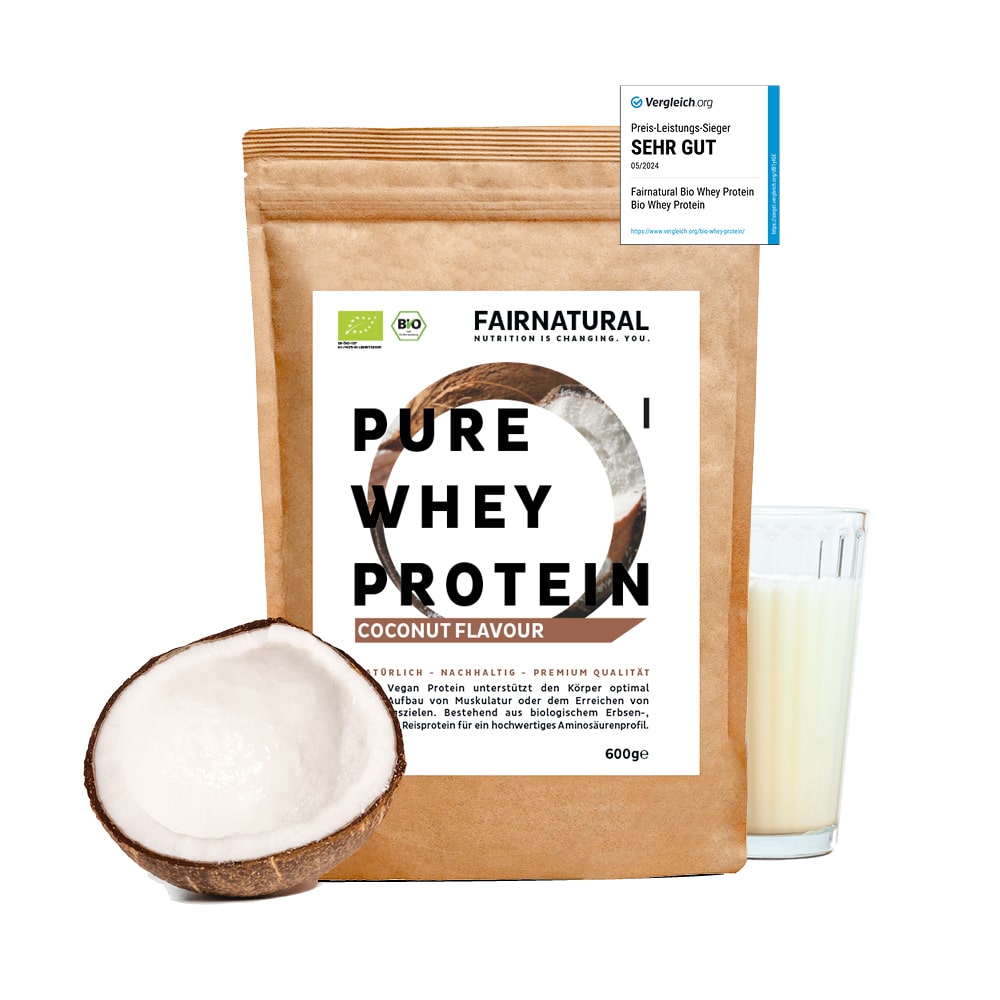 Bio Whey Protein Pulver Kokos